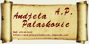 Anđela Palasković vizit kartica